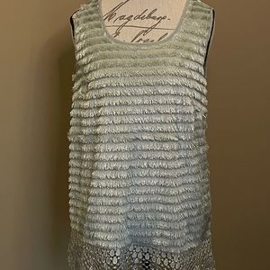 ⚜️Sleeveless Fringe & Lacy Shirt⚜️